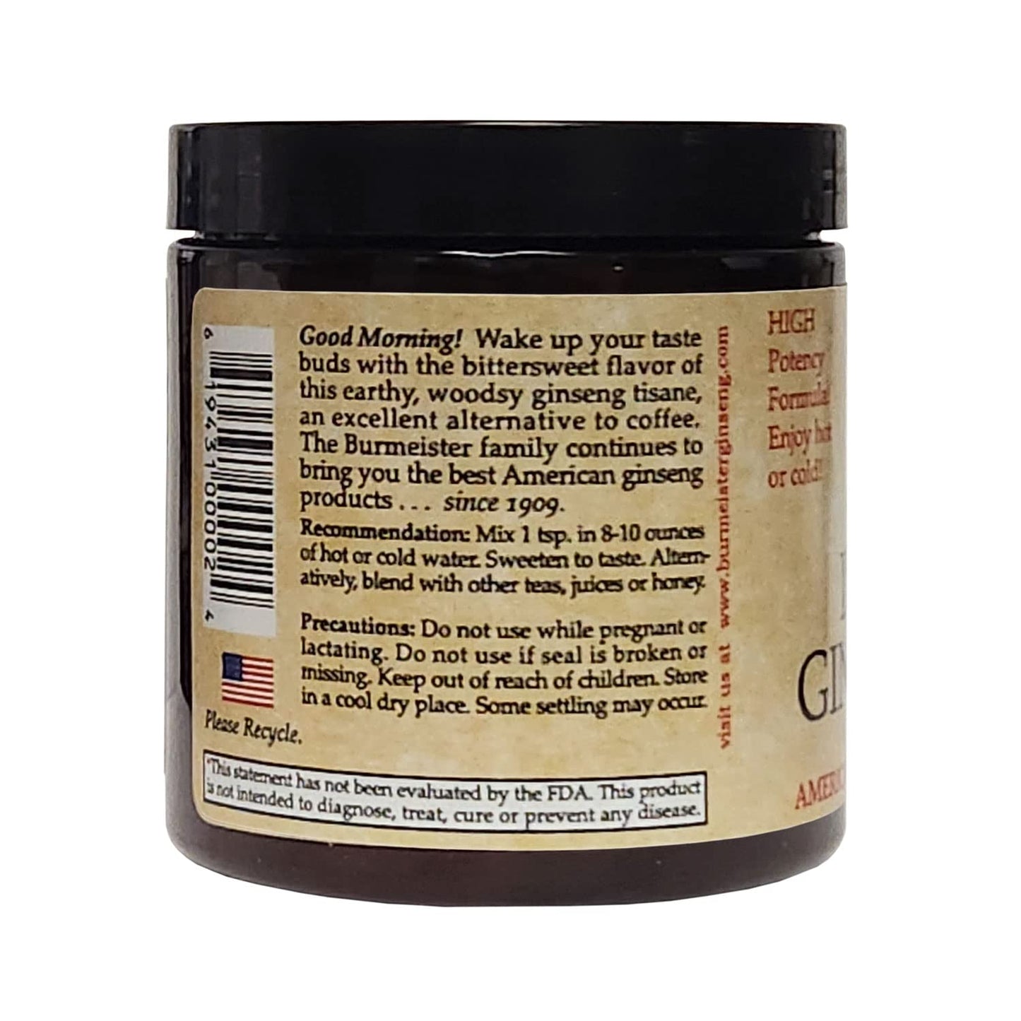 Burmeister American Ginseng Instant Tea Powder, 5.6 oz