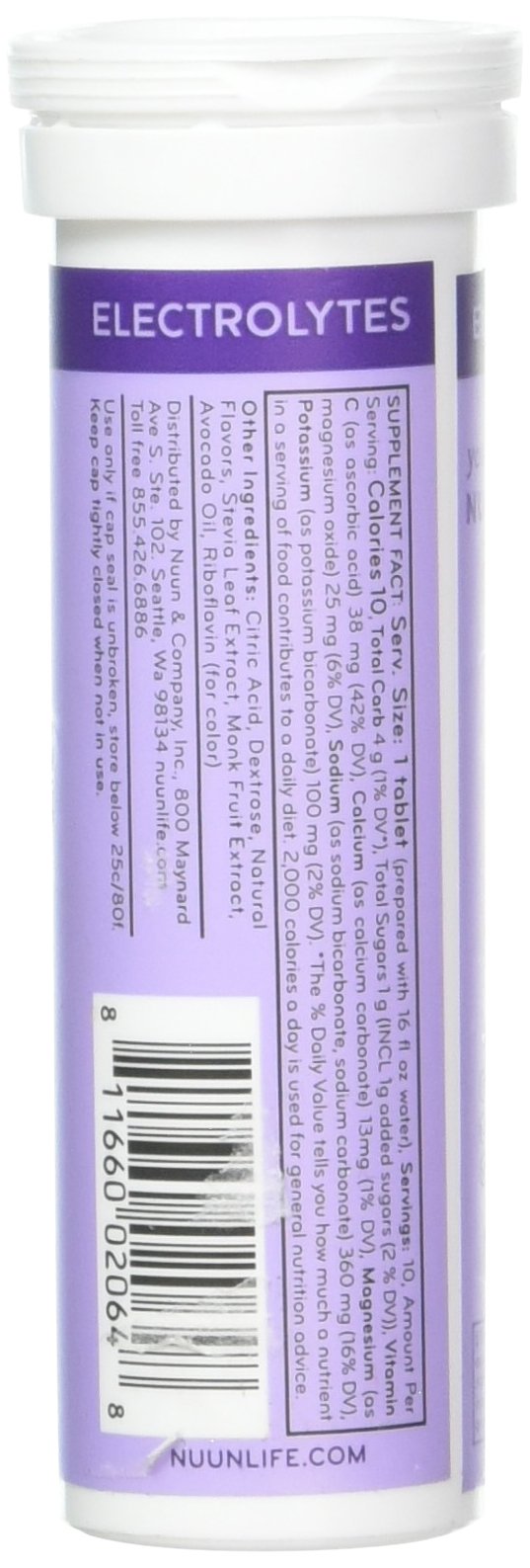 Nuun Bev Tube Grape Tablet 10 Count
