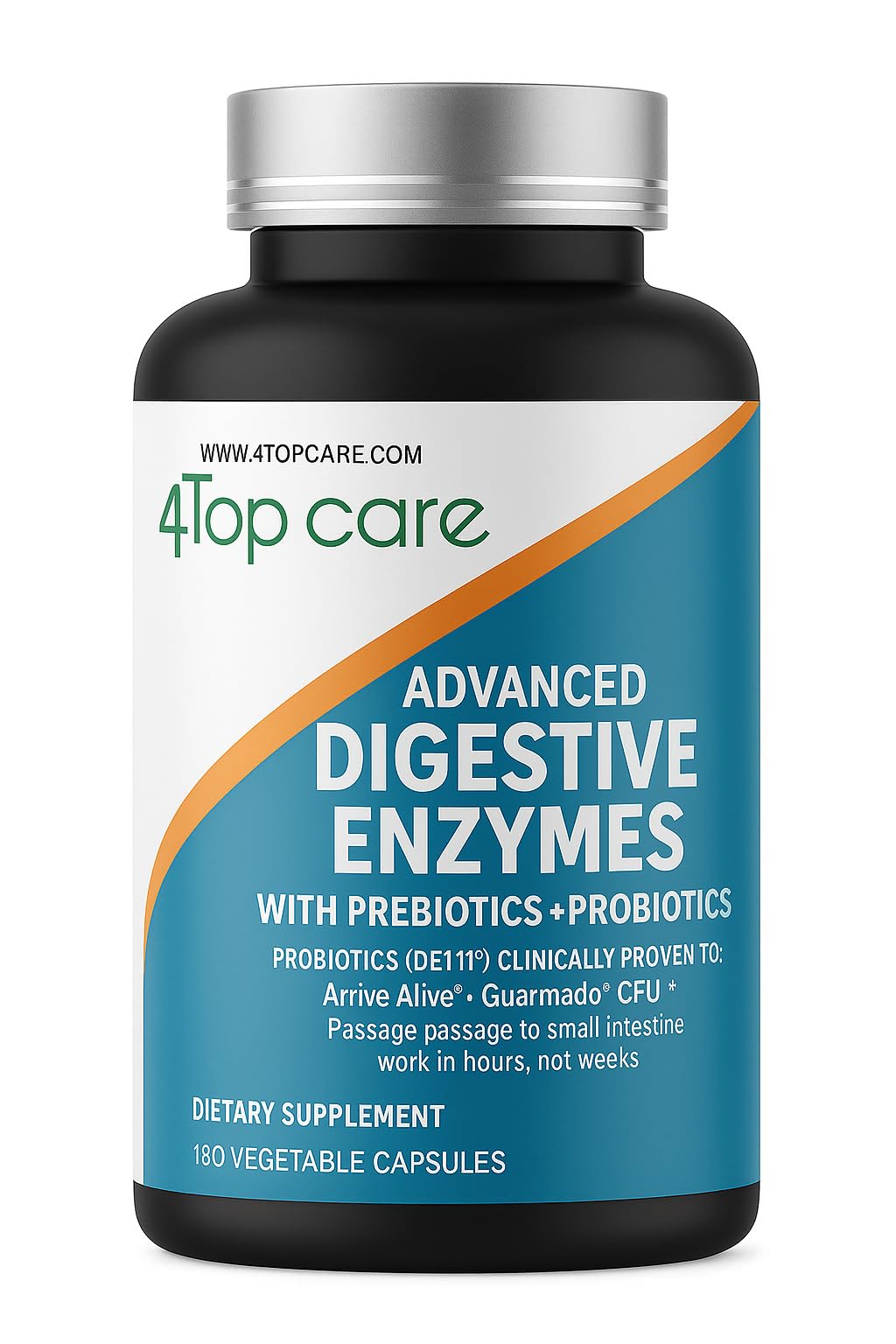 4 TOP CARE H4U Digestive Enzymes Capsules 180 Capsules