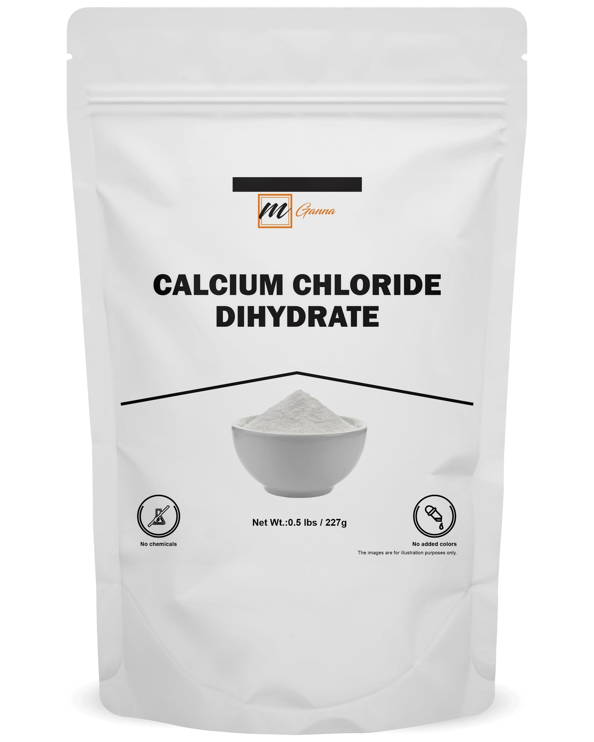 mGanna Calcium Chloride Dihydrate Powder 8 Ounces