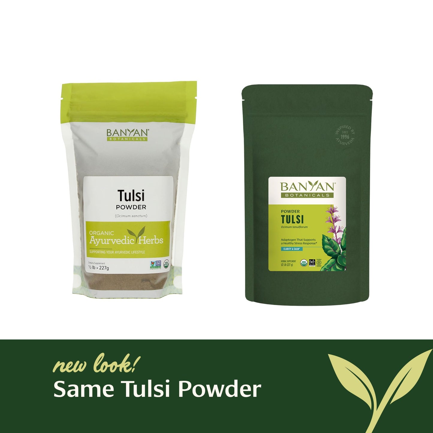 Banyan Botanicals Tulsi Powder Organic Tulsi Holy Basil (Ocimum Sactum) Ayurvedic Adaptogen, 7.95 oz