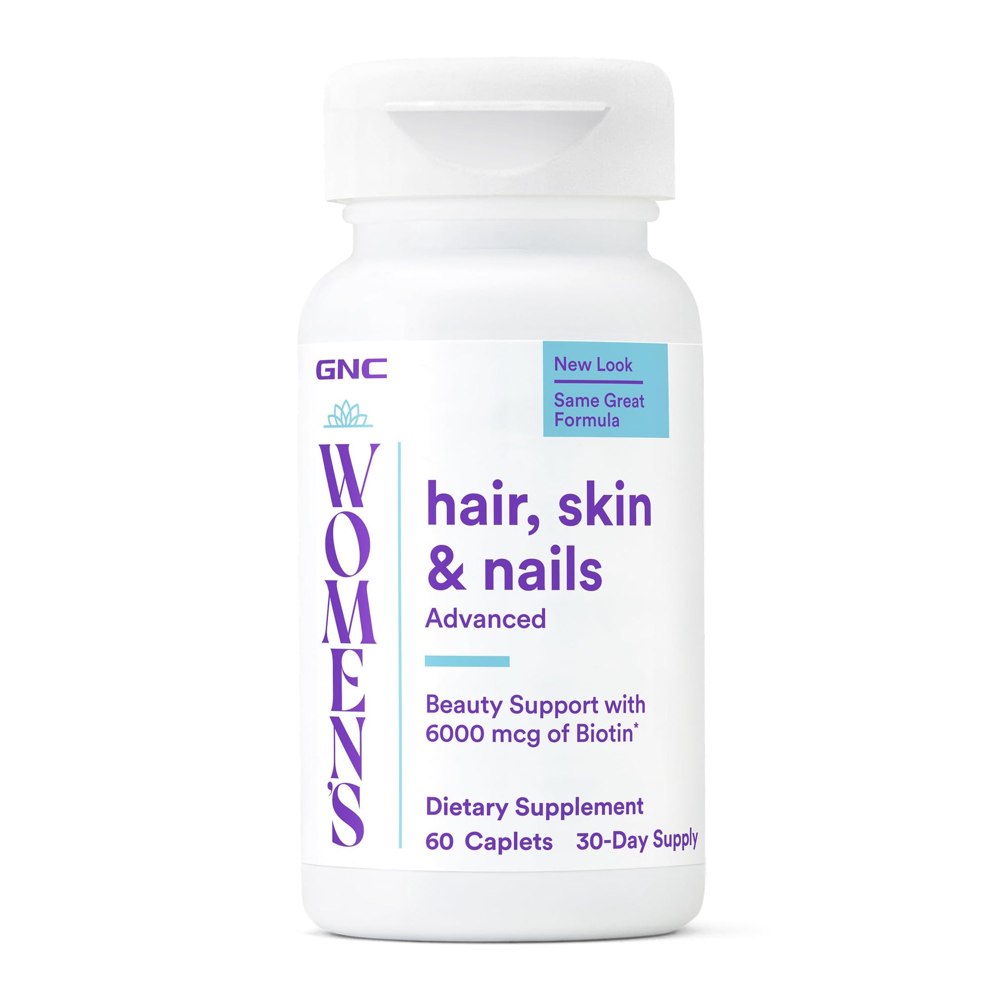 GNC Women's Hair, Skin & Nails Caplets 60 Count
