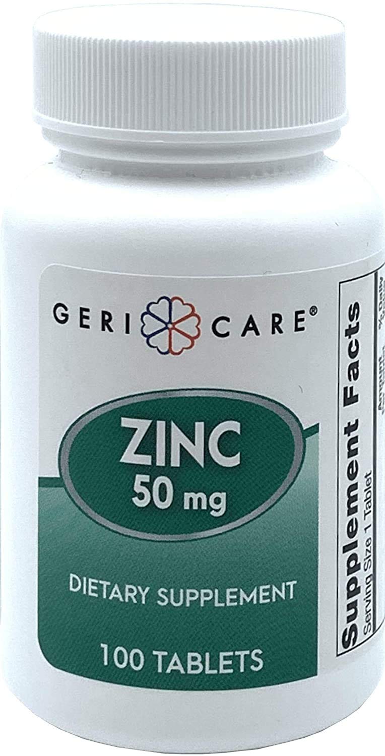 GeriCare Zinc Sulfate Tablets, 220mg, 100 Count