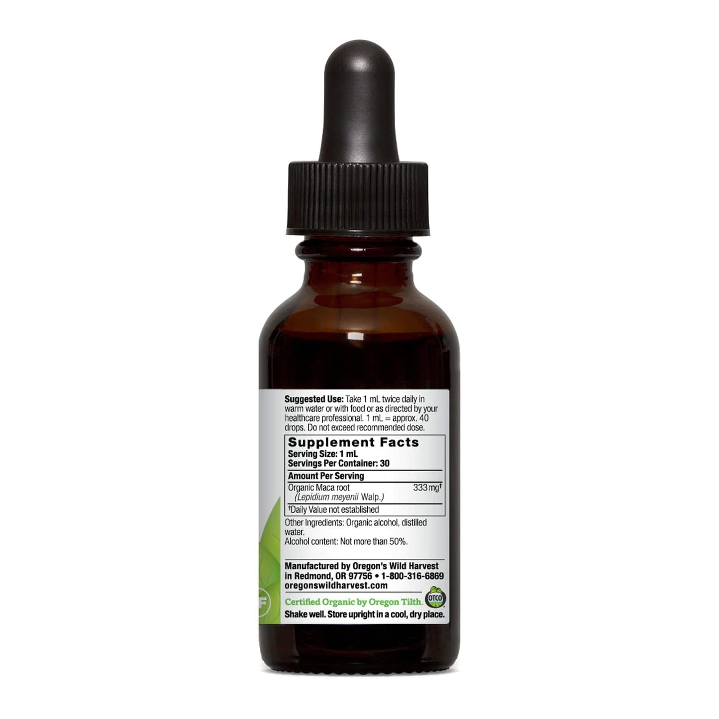 Oregon's Wild Harvest 1:3 Organic Maca Root Extract Capsule 1