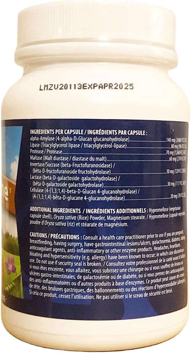 NewRoots Omega Alpha Multi-Zyme Digestive Enzyme Capsule, 180 Capsules