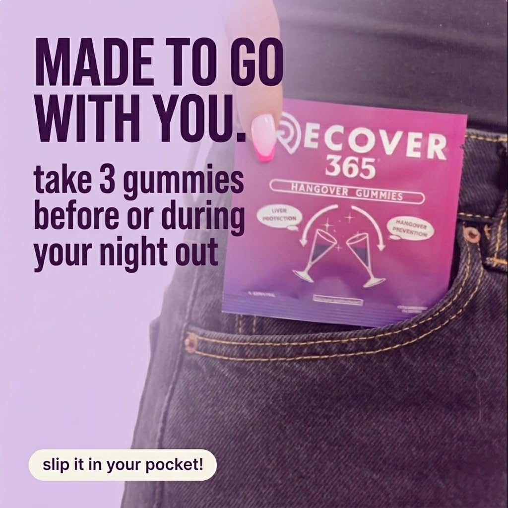 Recover 365 Hangover Relief Gummies, 10-count
