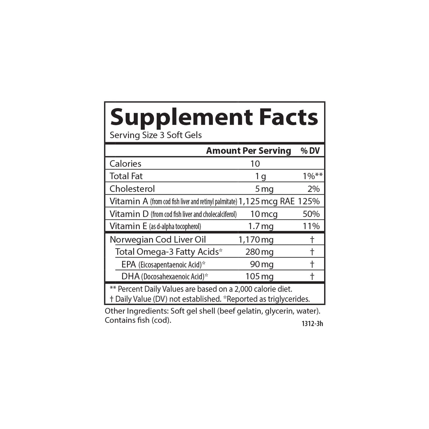 Carlson Cod Liver Oil Minis Softgels 250