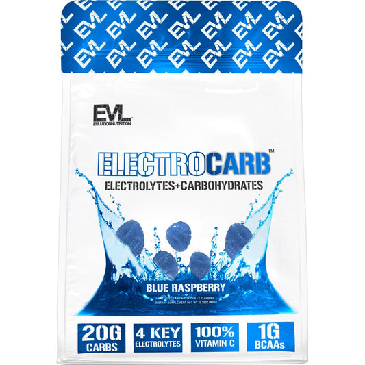 Evlution ElectroCarb Powder Blue Raspberry, 30 Servings