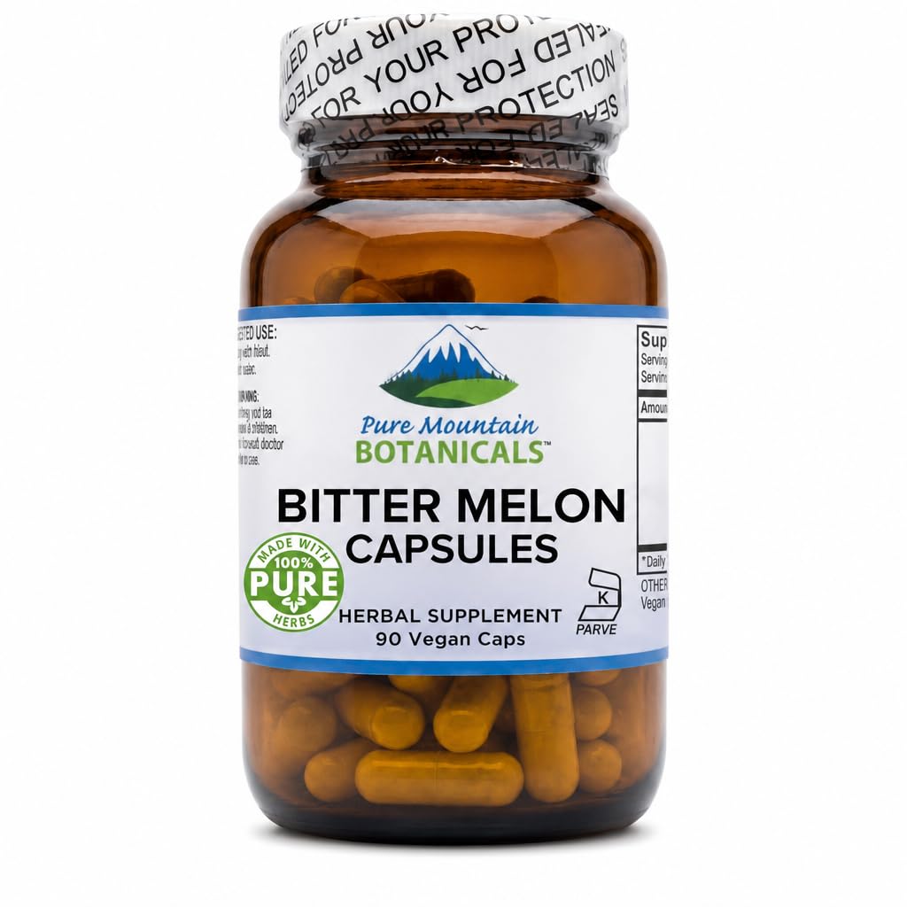 Pure Mountain Botanicals Bitter Melon Capsules 90 Count