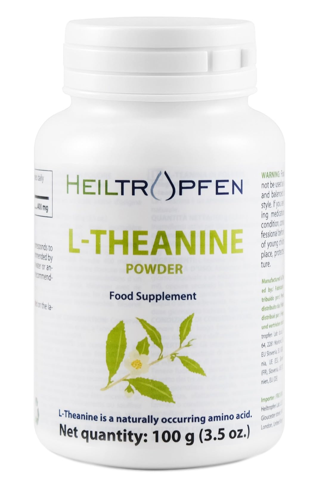 Heiltropfen L-Theanine Powder 3.5 Ounce