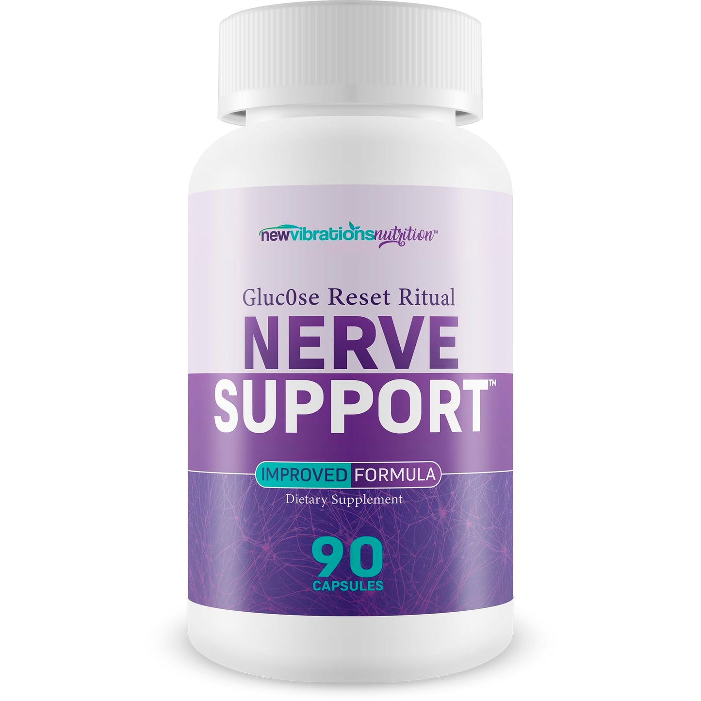 New Vibrations Nutrition Glucose Reset Ritual Nerve Support Capsule, 90 Capsules