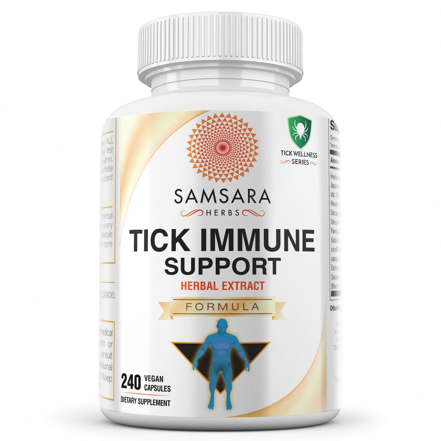 Samsara Herbs Tick Immune Support Capsules 240 Count