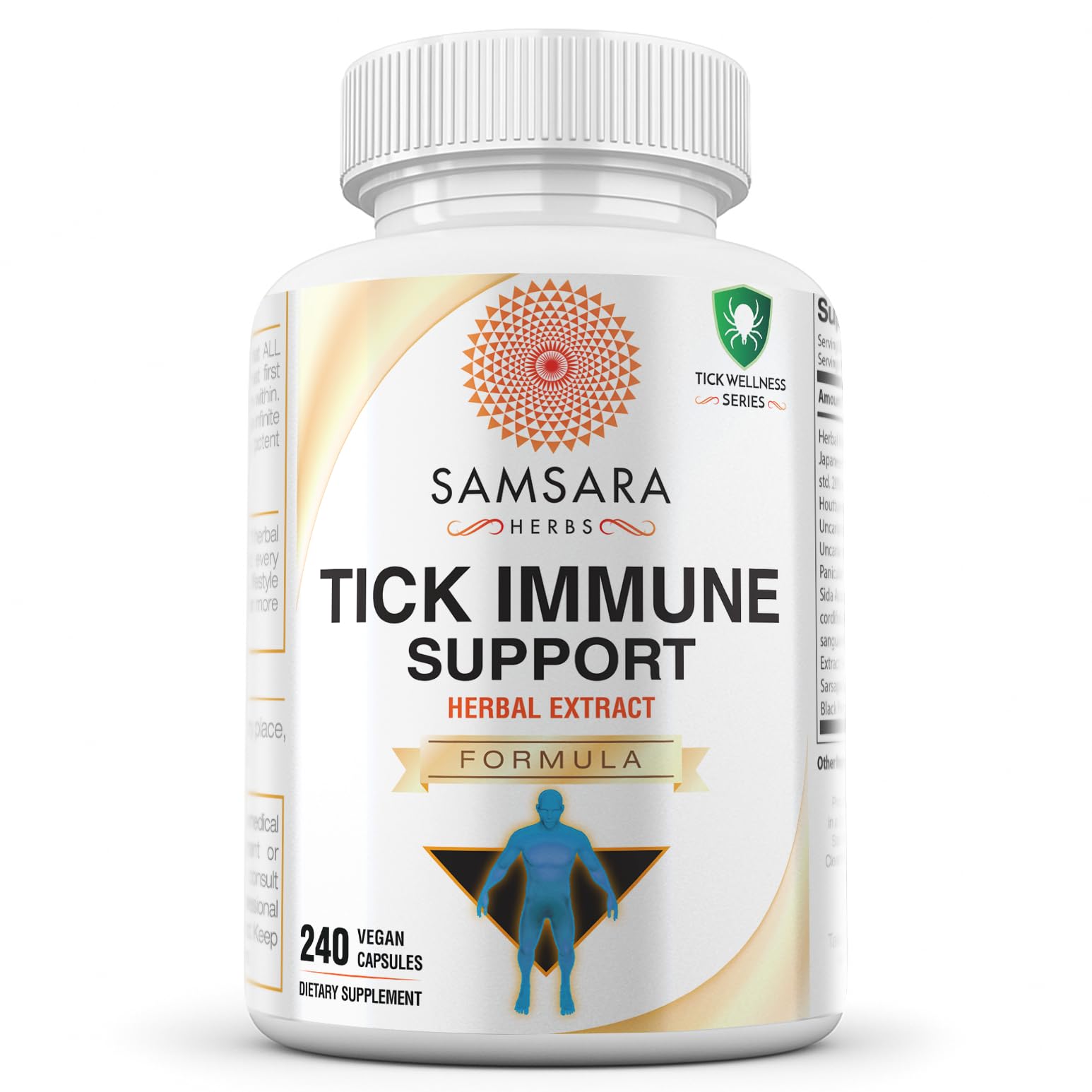 Samsara Herbs Tick Immune Support Capsules 240 Count