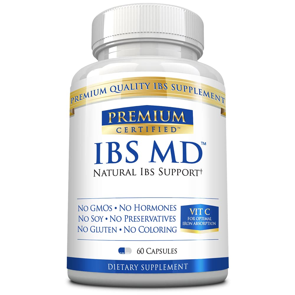 Premium Certified IBS MD Digestive Enzymes Capsules 60 Count