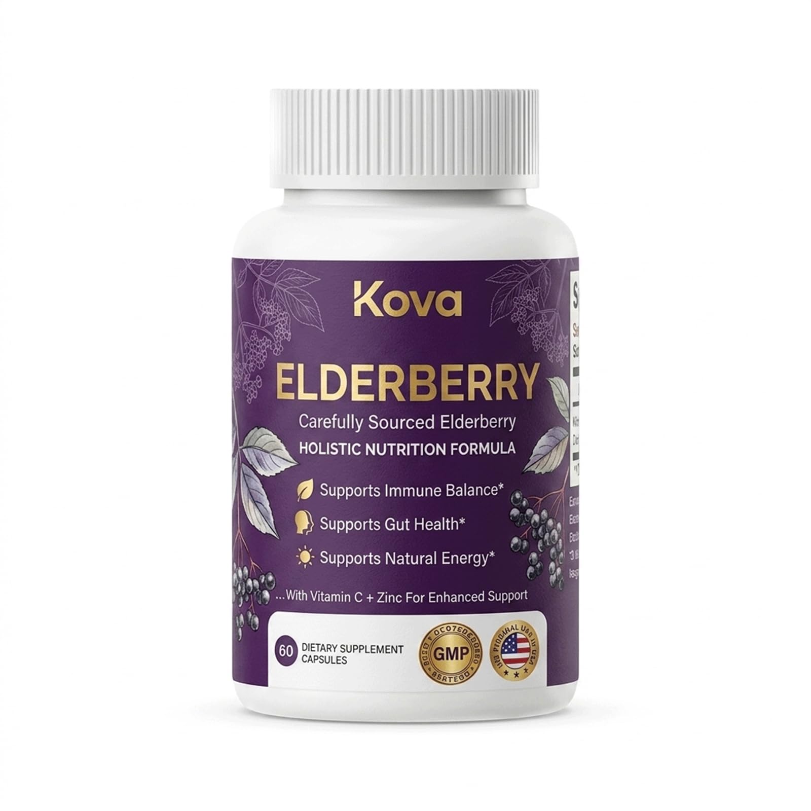 XRFOHCE Kova Elderberry Capsule 60 Count