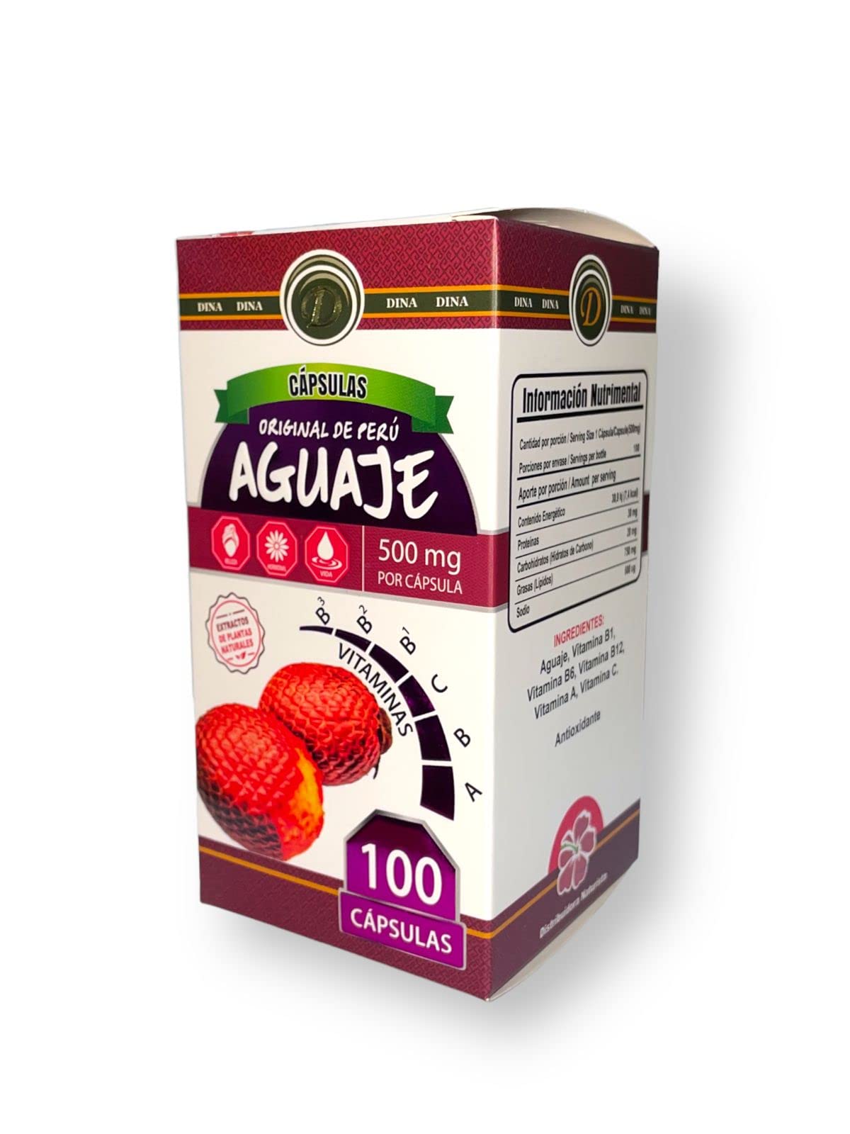 Lenico Comercializadora Aguaje del Peru 100 Capsules