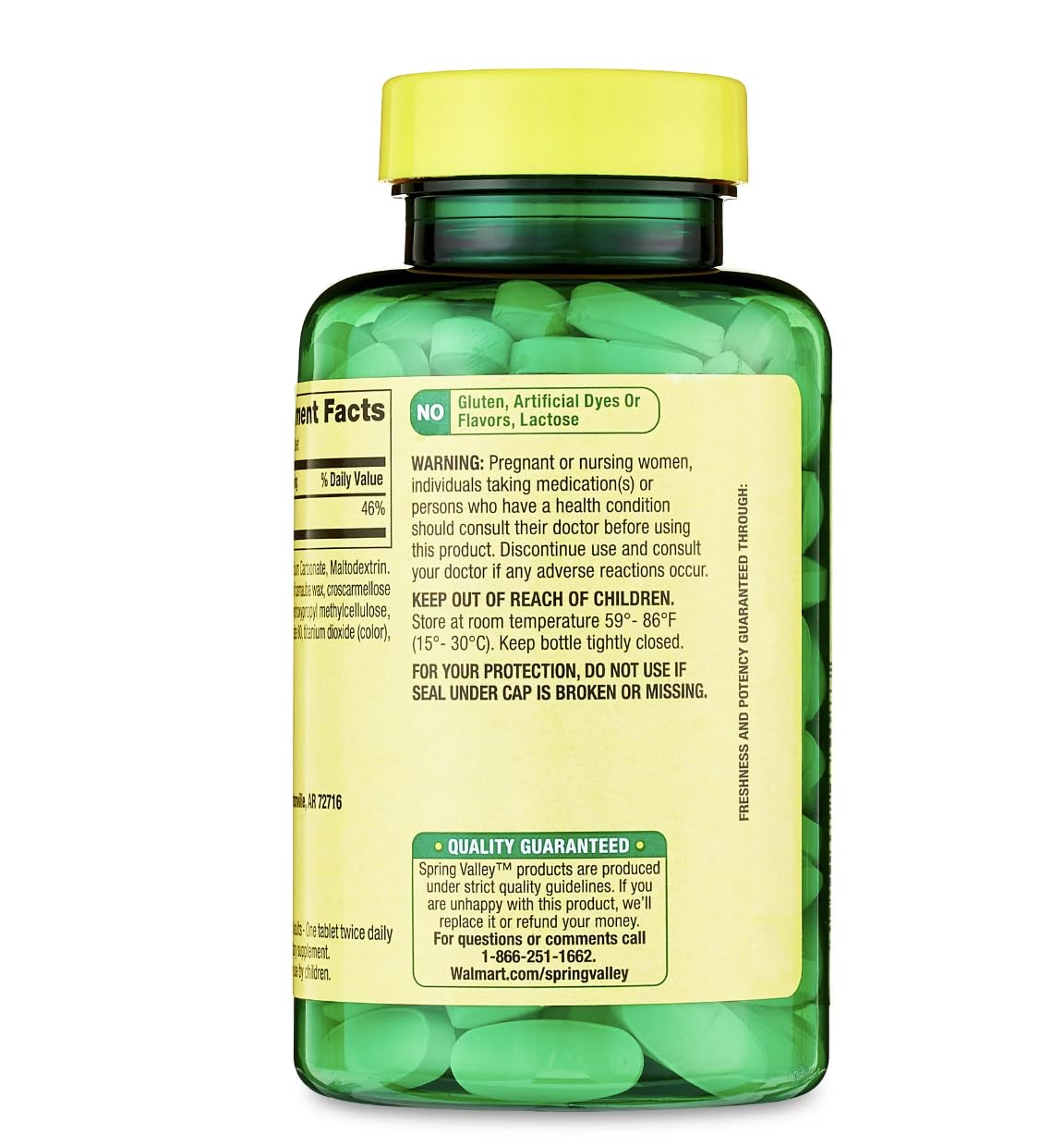 Spring Valley Calcium 600 mg Tablets, 200 Total Coated Tablets