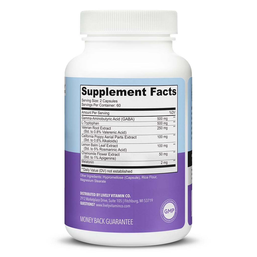 LIVELY VITAMIN CO Snooze Fest Capsule, 120 Count