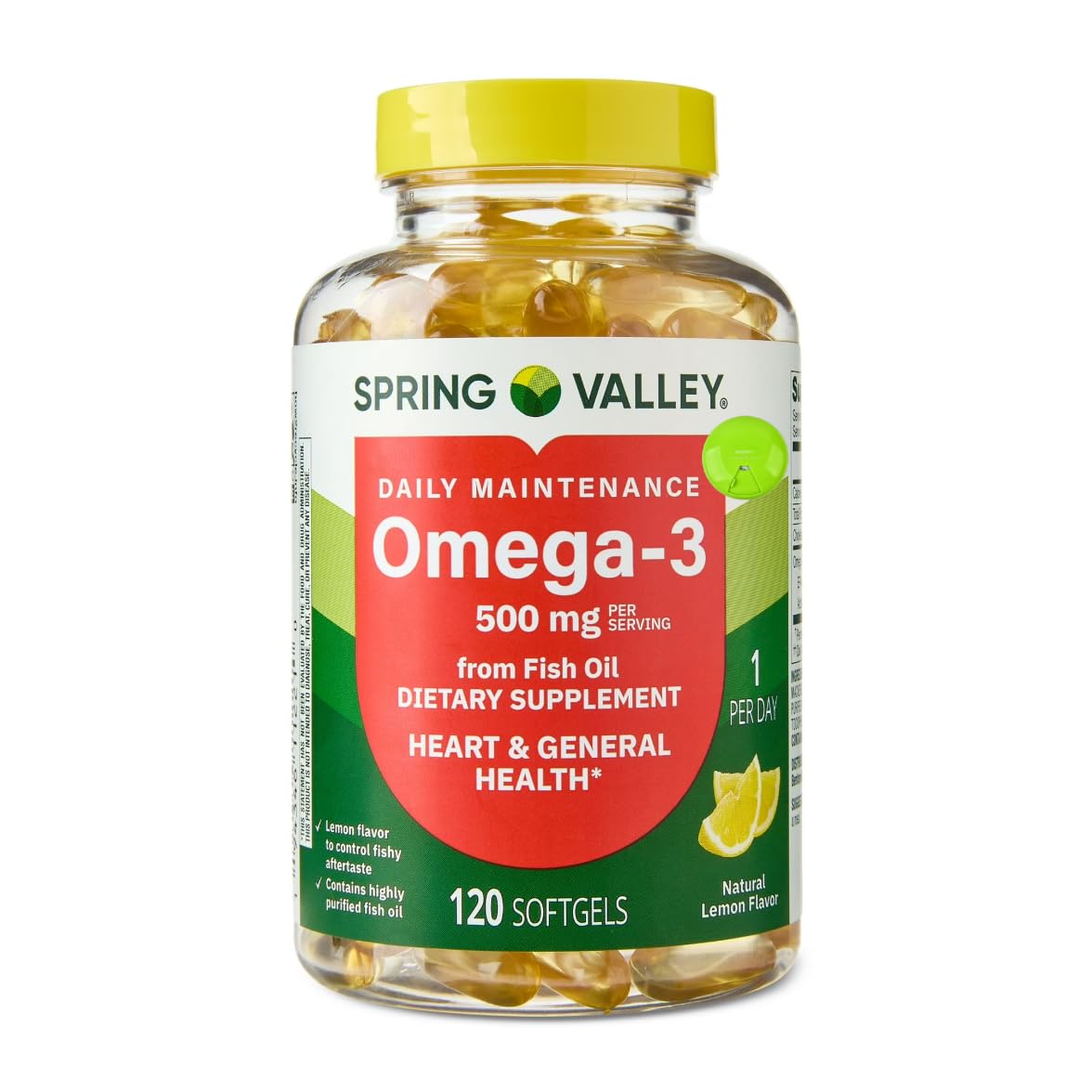 SUREFECT Omega-3 Fish Oil 500mg Softgels 120 Count