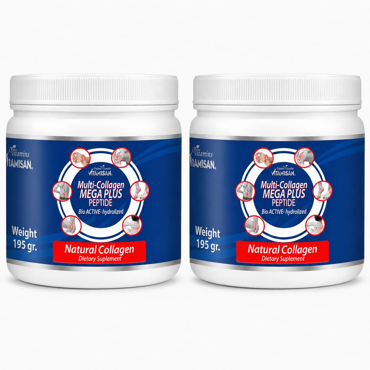 MEGA COLLAGEN Vitamisan Multi-Collagen Peptides Powder, 6.88 Ounces