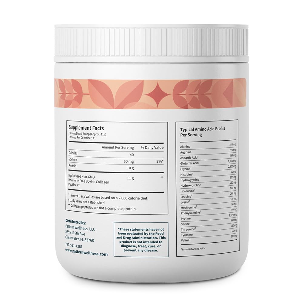 Pattern Wellness Collagen Peptides Powder 16 oz