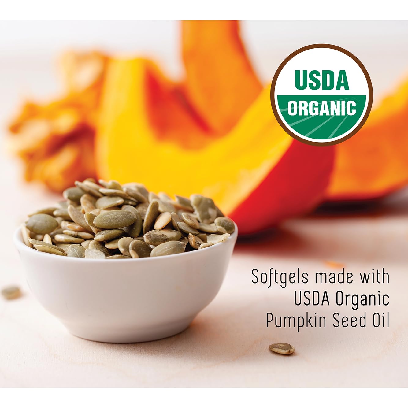 Incas by Asiya Life Organic Certified Pumpkin Seed Oil Softgels 180