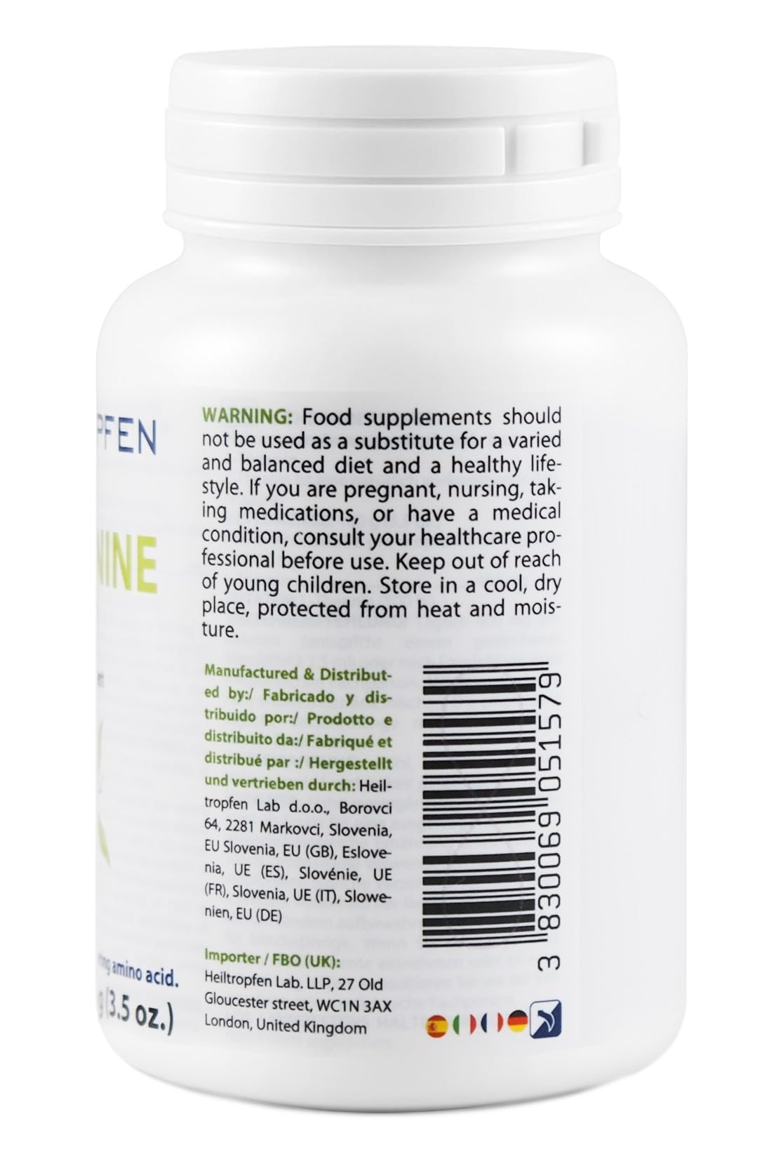 Heiltropfen L-Theanine Powder 3.5 Ounce