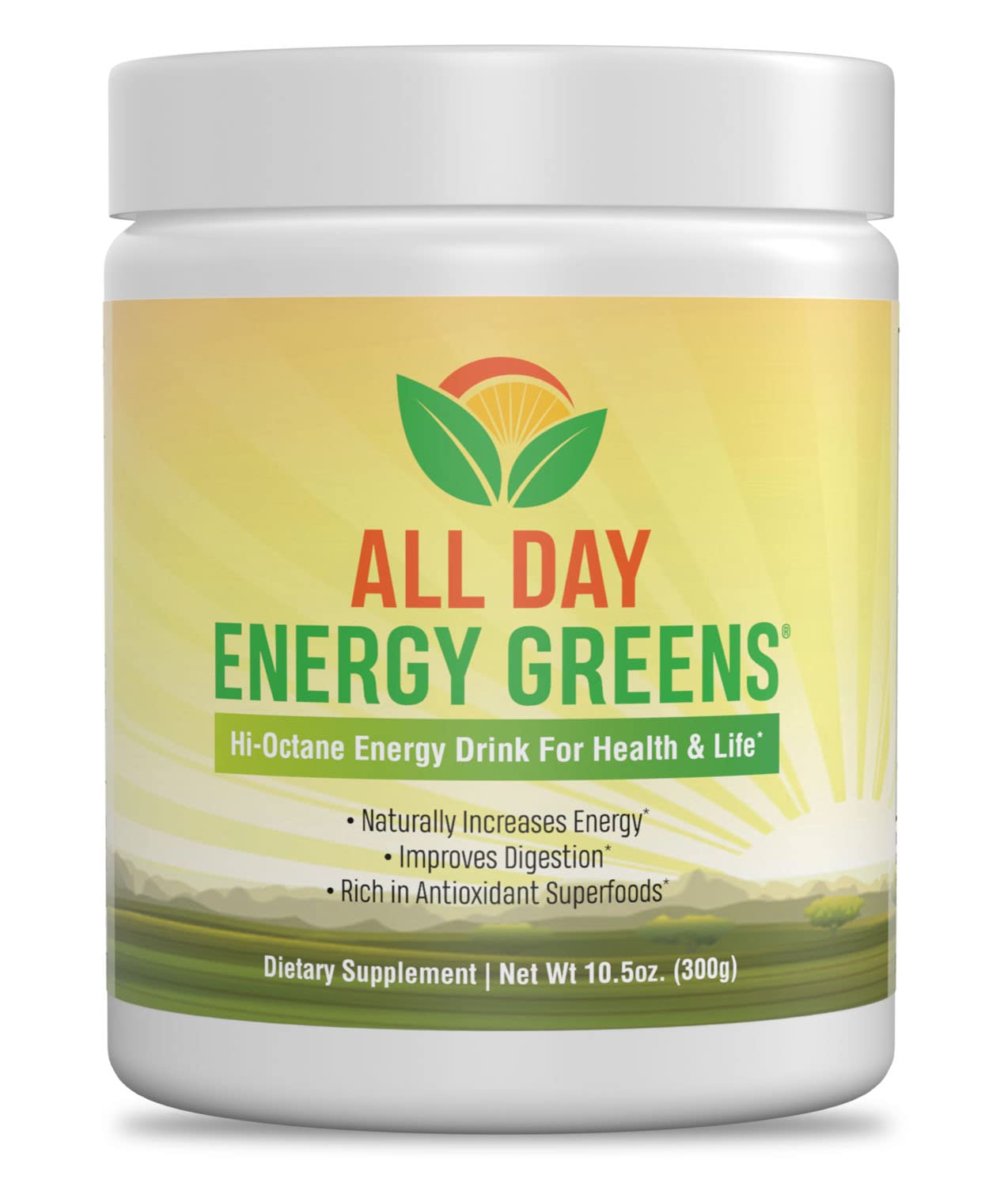 IVL All Day Energy Greens Powder 10.5 oz
