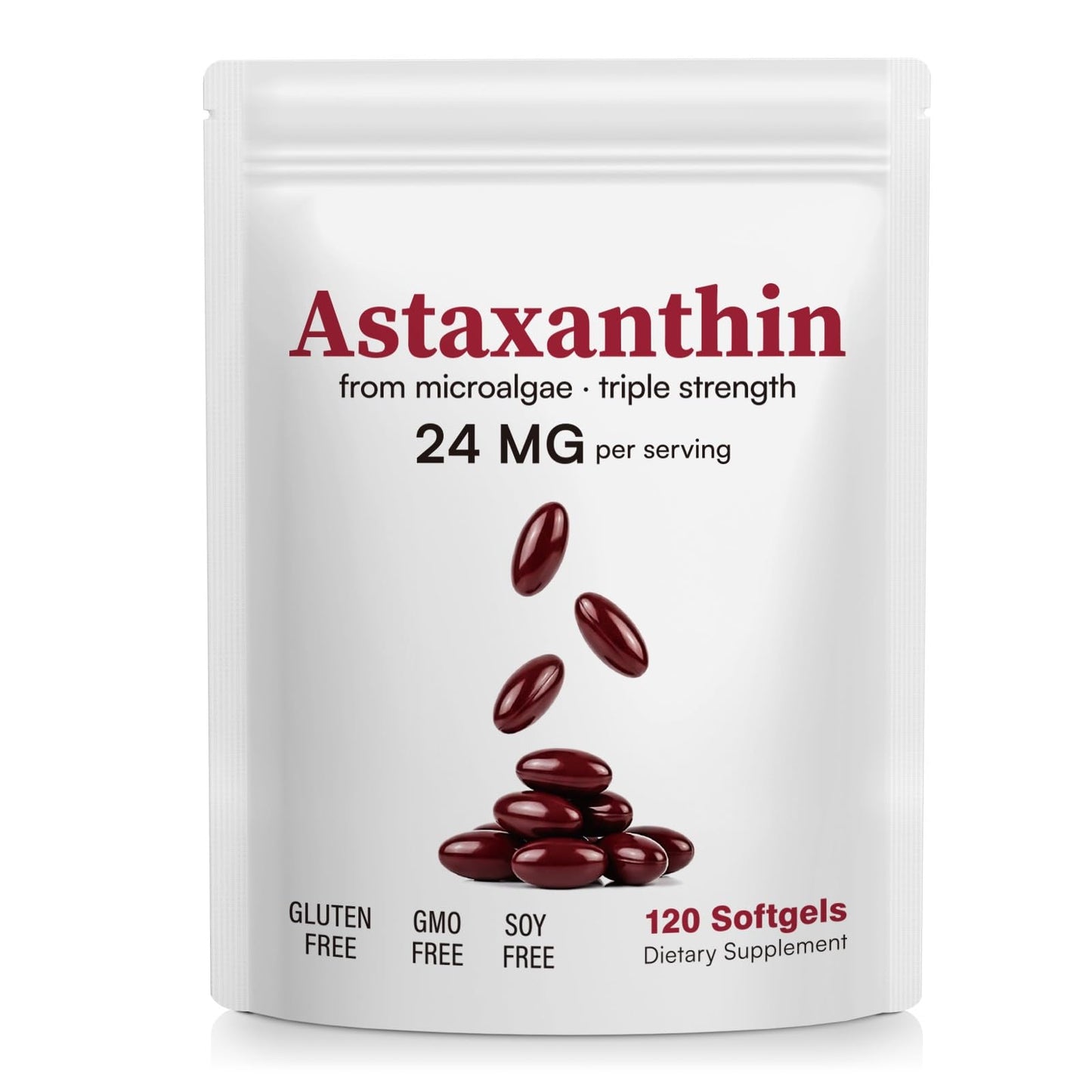 Radance Gobrnier Astaxanthin Supplements 24mg Softgels 120 Count