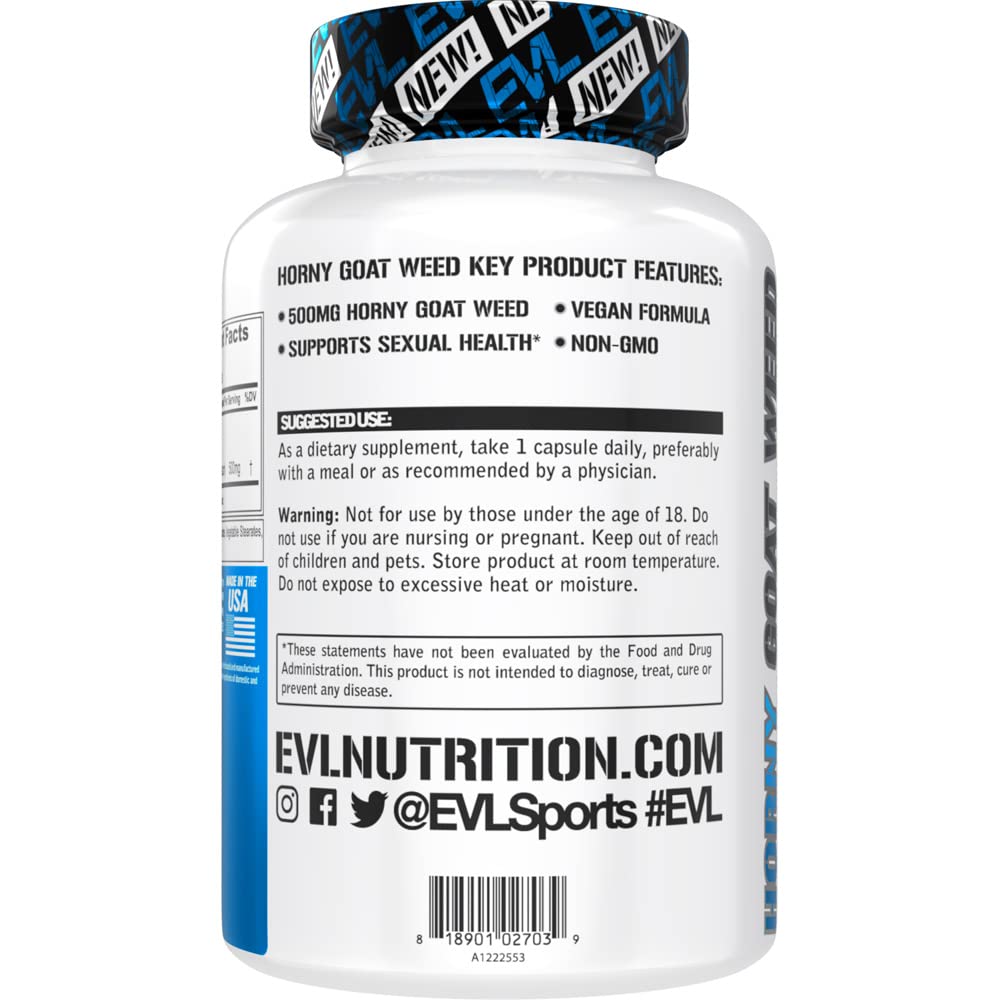 Evlution Horny Goat Weed for Men Capsule 60 Count
