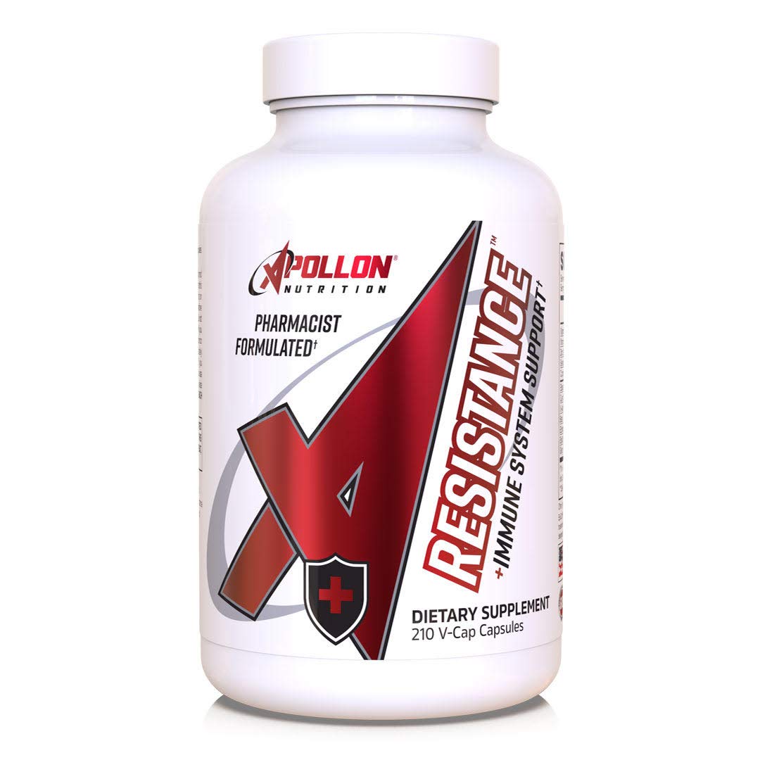 Apollon Nutrition Resistance Premium Immune System Support, 210 Capsules