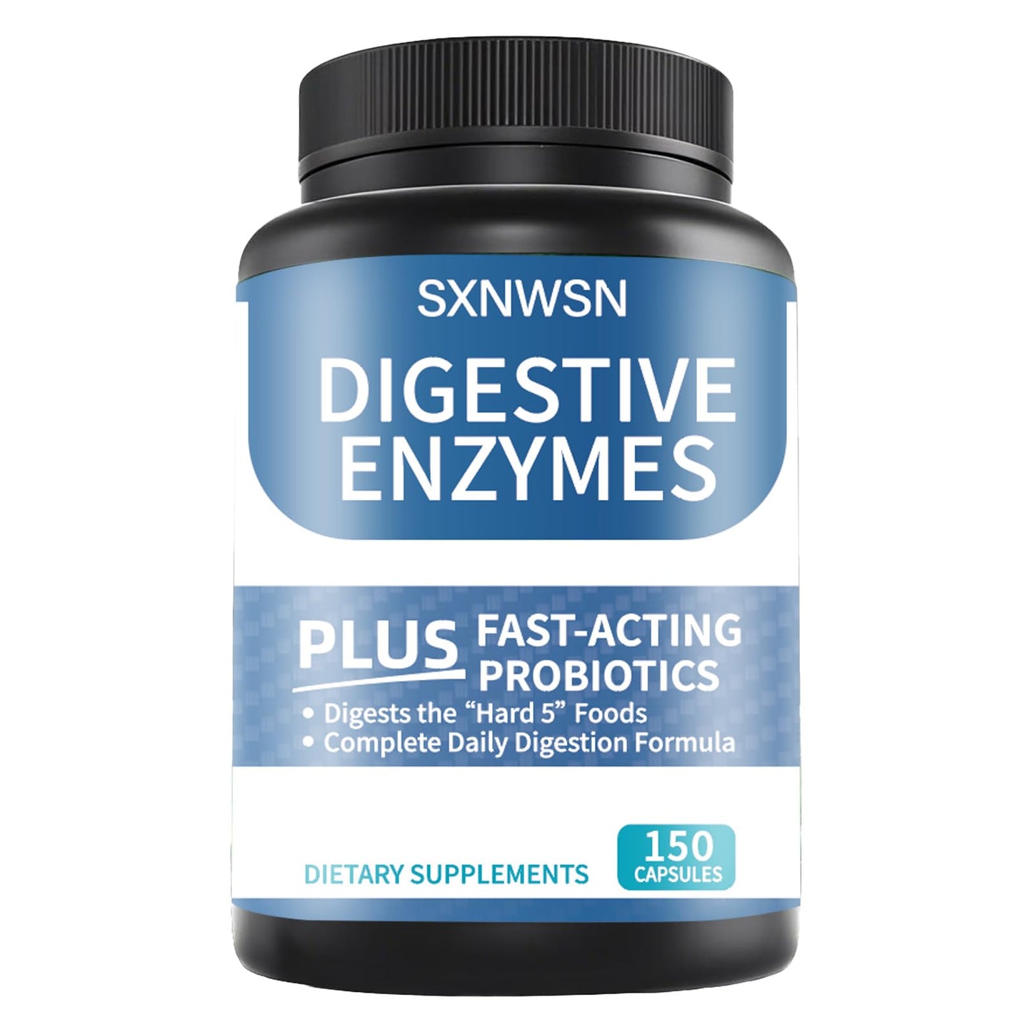 SXNWSN Digestive Enzymes with Bromelain for Gut Health, 150 Vegan Capsules