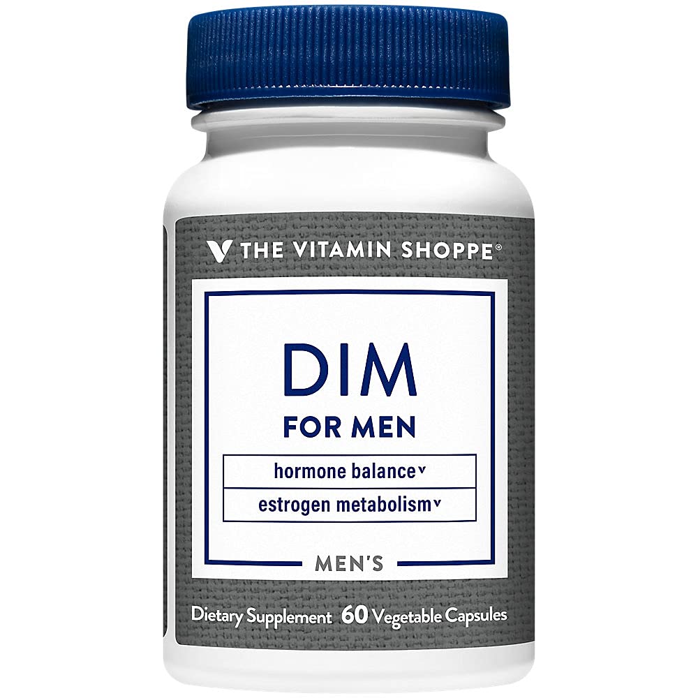 The Vitamin Shoppe DIM Men with BioPerine 200mg Vegetarian Capsules, 60 Capsules