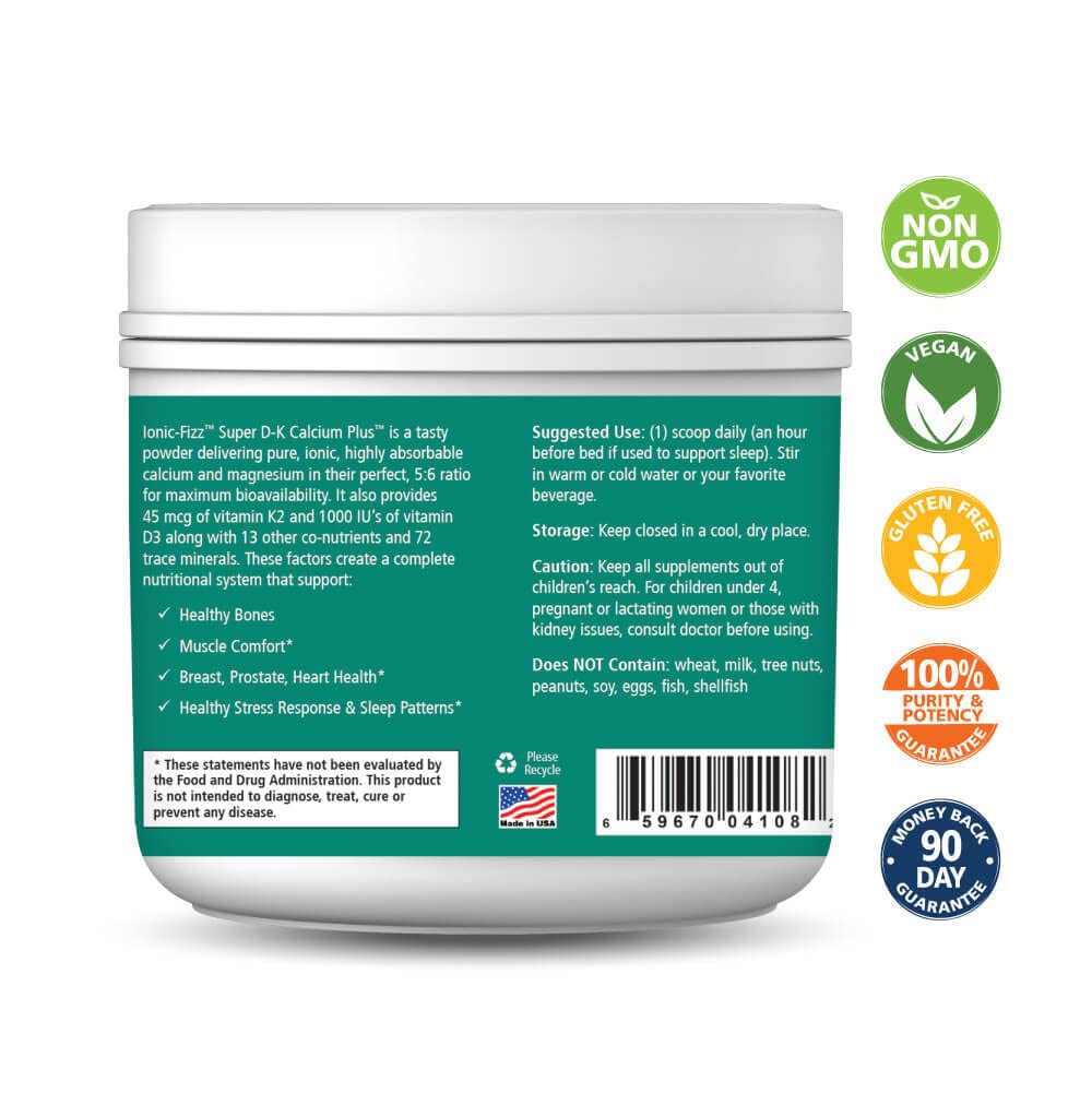 PURE ESSENCE LABS Ionic Super D-K Calcium Plus Powder 7.41 oz