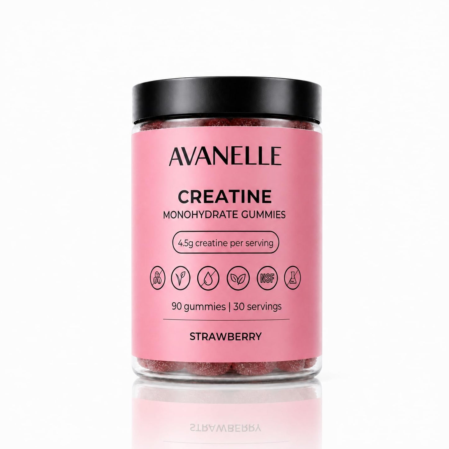 Avanelle Creatine Monohydrate Gummies, 1 Count