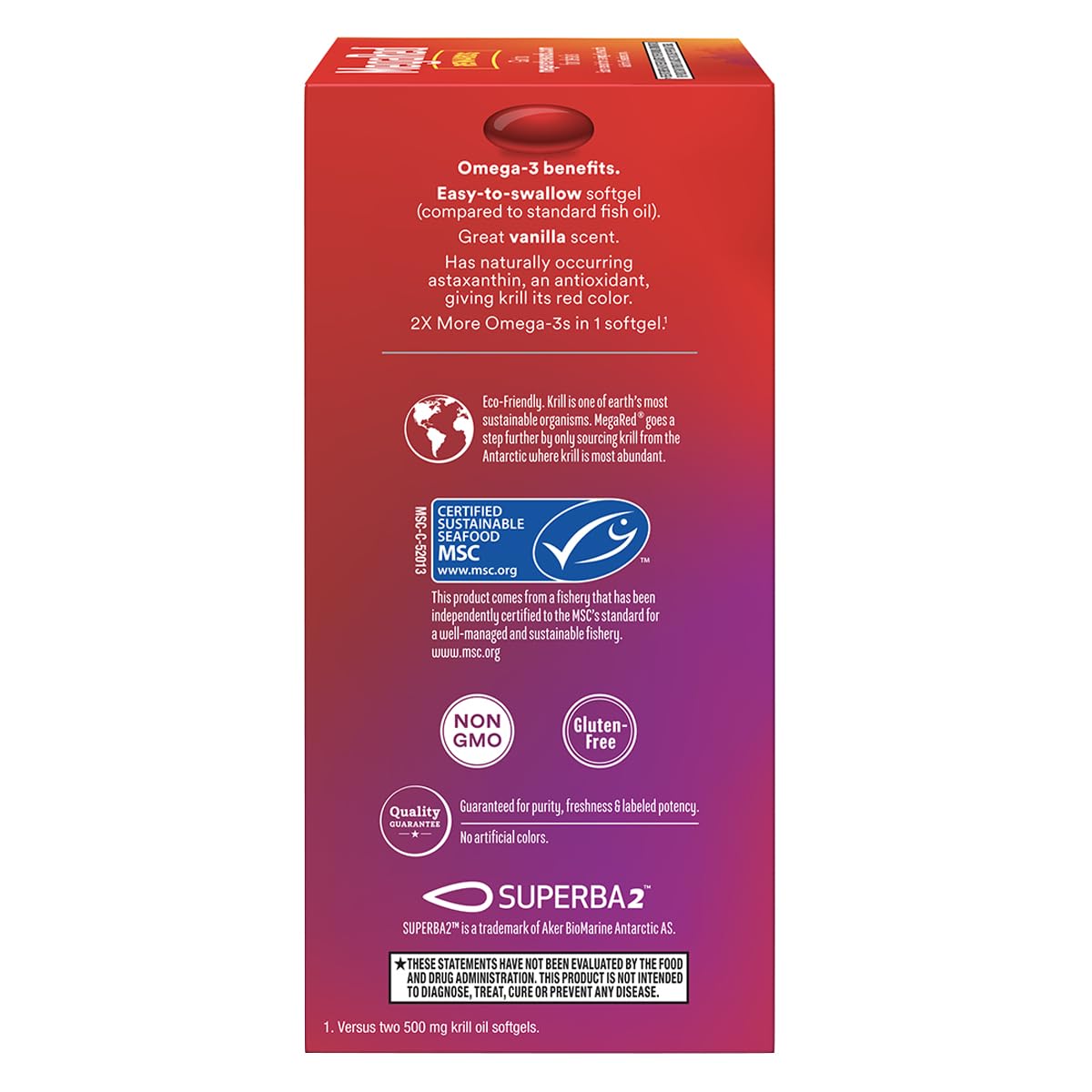 MegaRed Ultra Strength 1000mg Omega-3 Krill Oil Supplement with EPA/DHA, Astaxanthin & Phospholipids Softgels, 180 Count