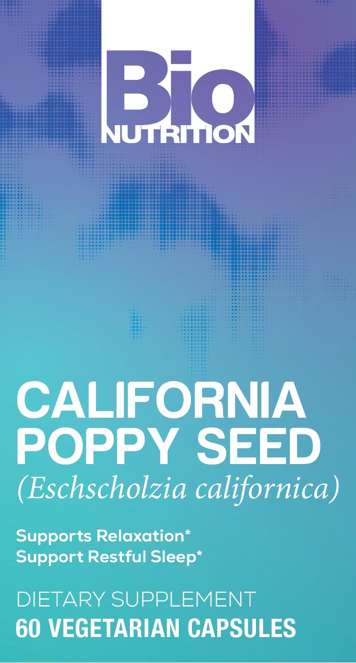Bio Nutrition California Poppy Vegi-Caps Capsule 60 Count