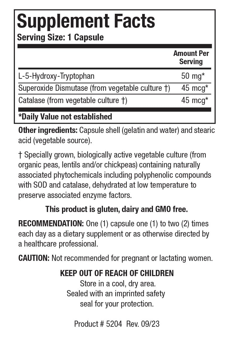 Biotics Research 5HTP 50mg Capsule, 150 Count