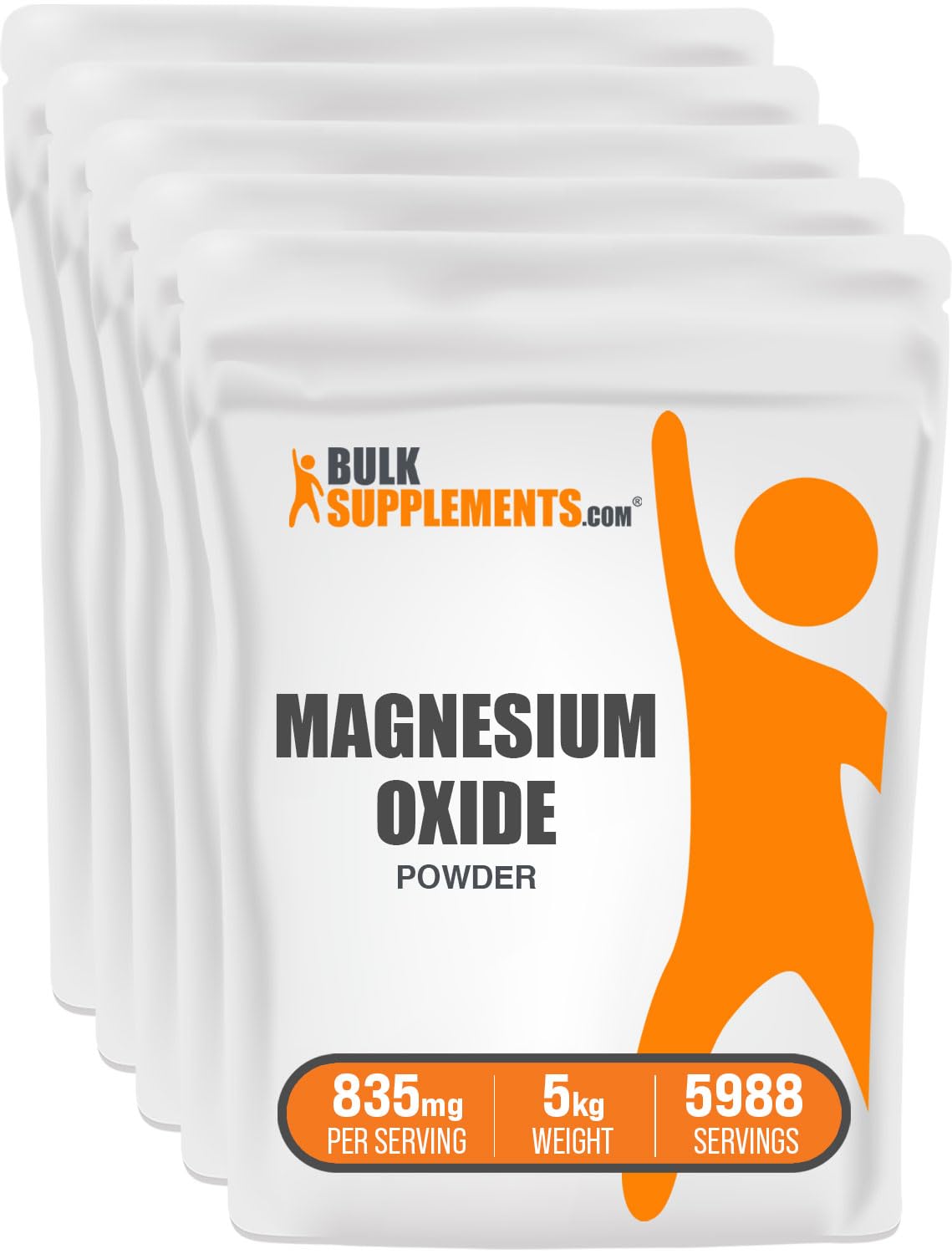 BulkSupplements Magnesium Oxide Powder 176.19 oz