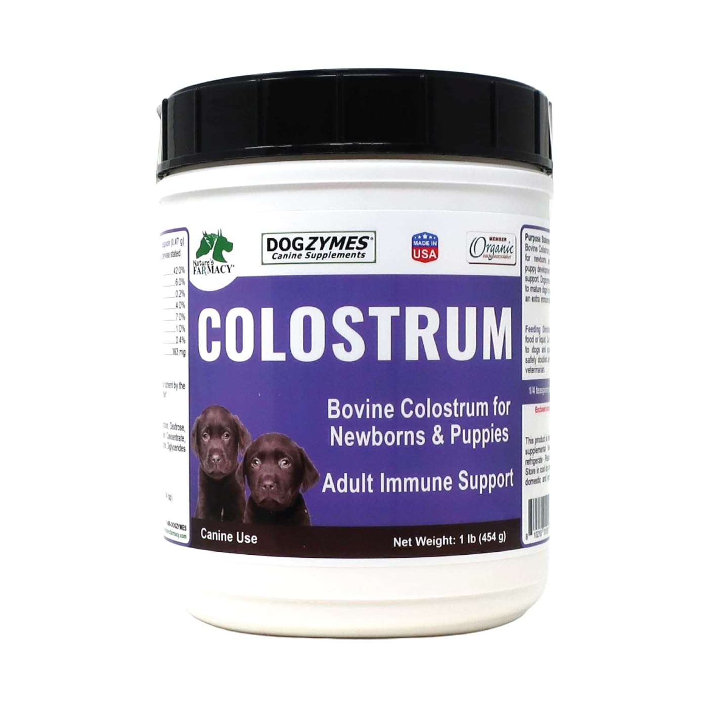 Dogzymes Colostrum Powder 1 Pound