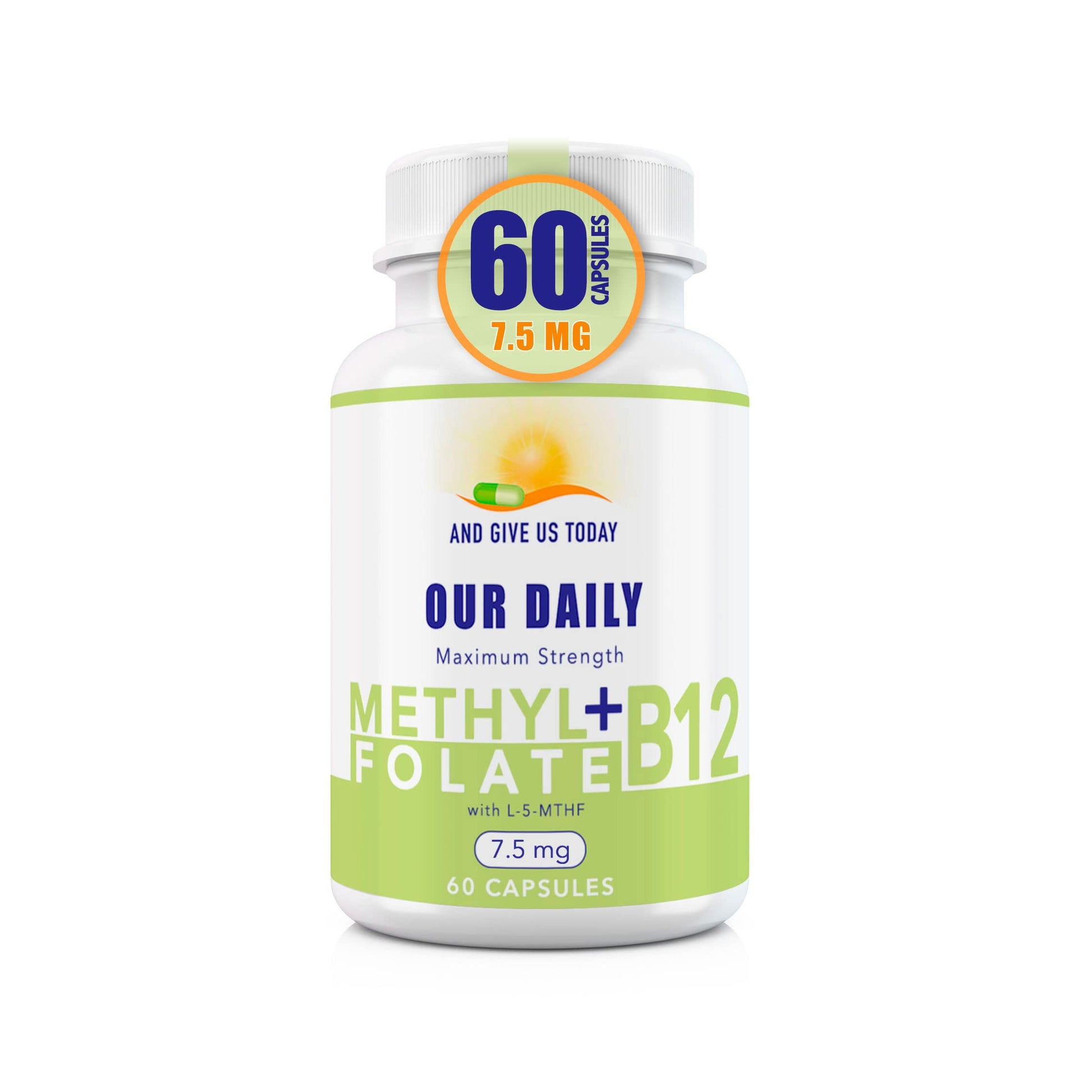 AND GIVE US TODAY OUR DAILY L-Methylfolate 7.5 mg NB12 1000 mcg, 60 Capsules