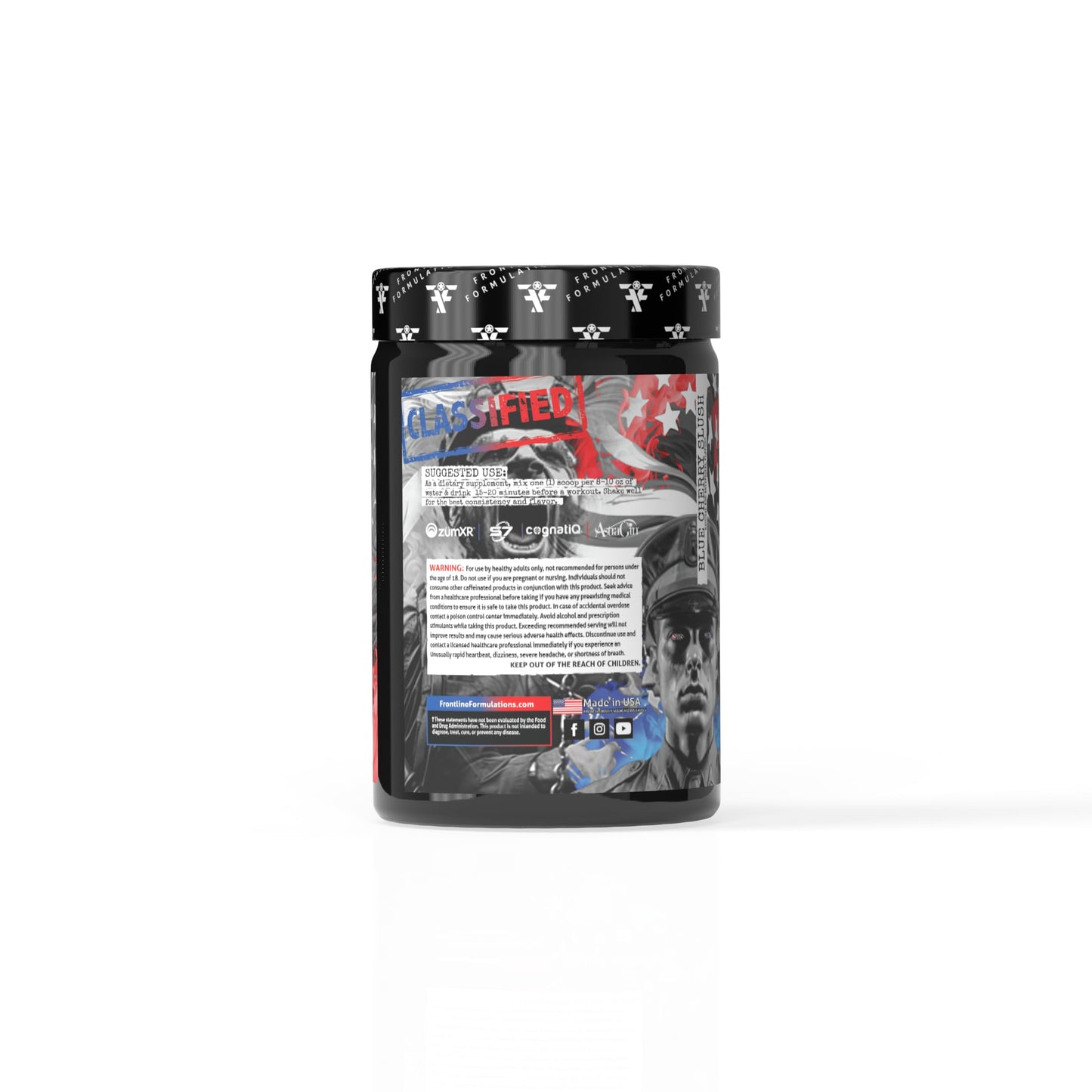 Frontline Formulations Operation Delirium Nootropic Enhanced Pre-Workout Powder, 30 Servings