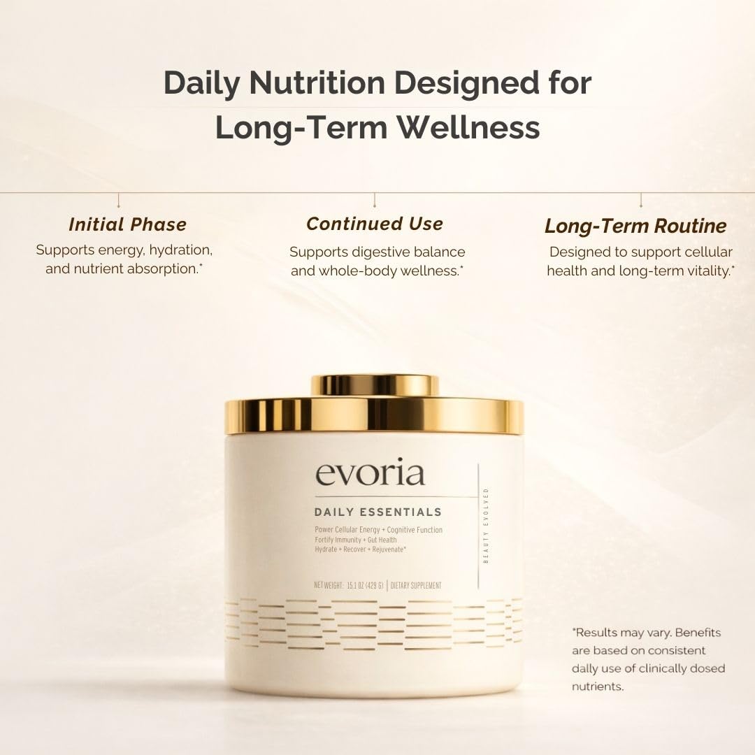 Evoria Health Daily Essentials Powder 15.1 Ounce