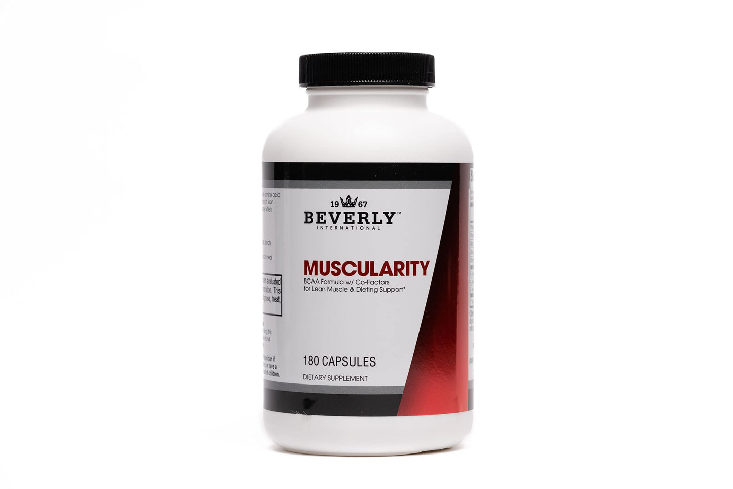 Beverly International Muscularity, Specialty BCAA Formula Capsules 180