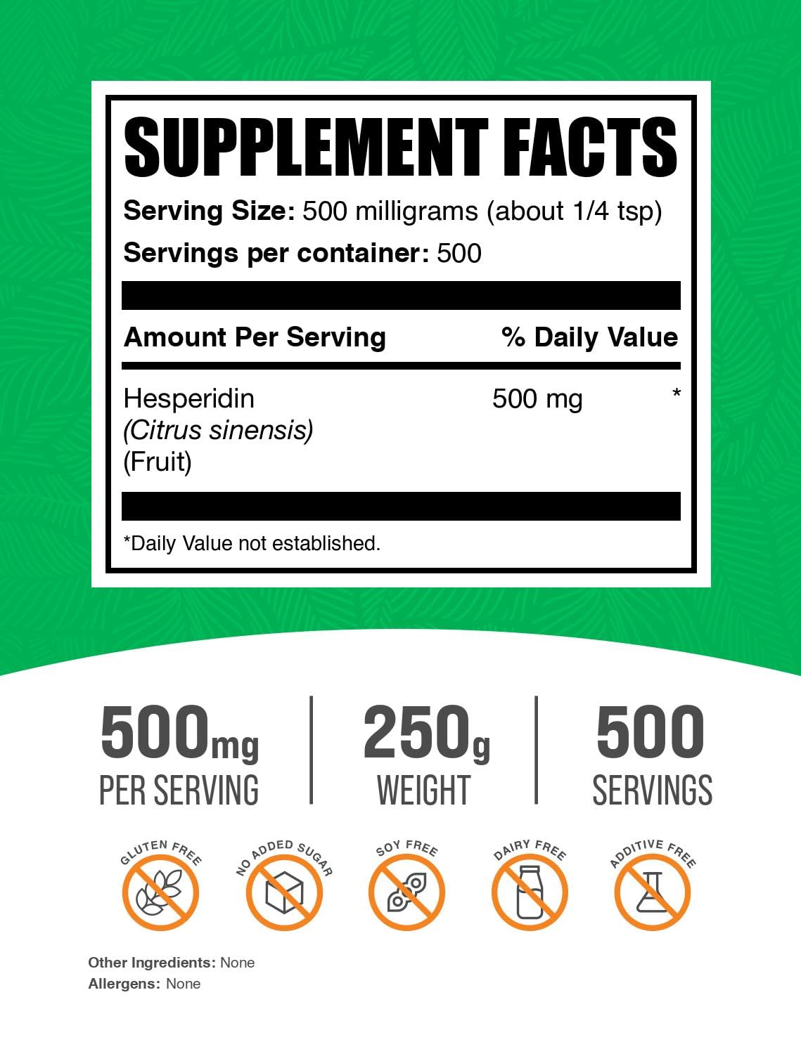 BulkSupplements Hesperidin Powder, 8.8 oz