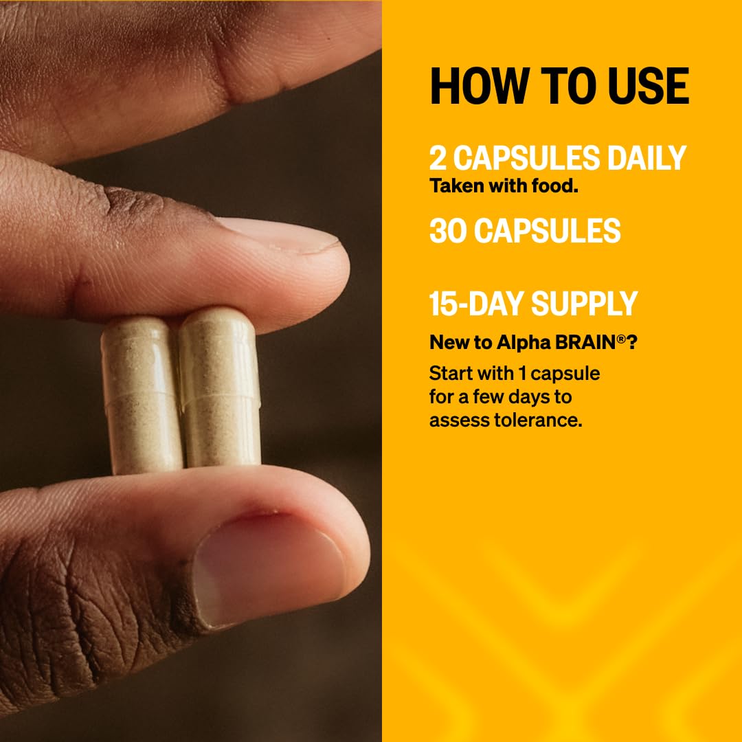 ONNIT Alpha Brain Nootropic Capsules, 90 Capsules