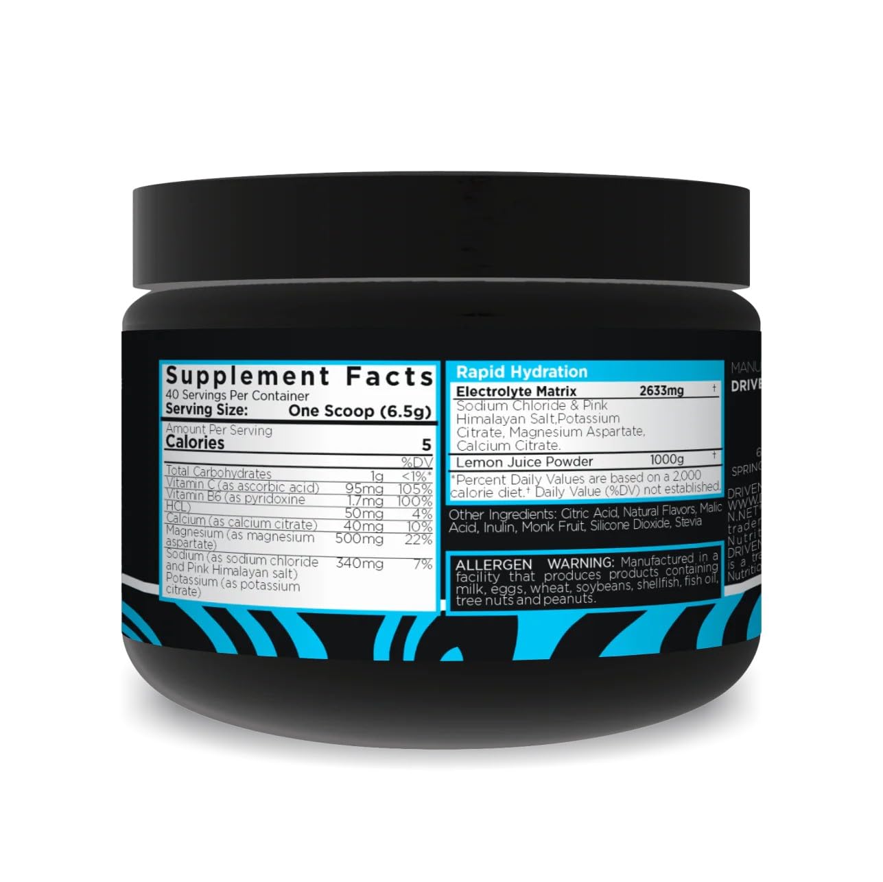 Driven Nutrition F.R.E.S.H Fluid Replacement Energy Stamina Hydration Electrolytes for Ultimate Performance and Recovery Powder 9