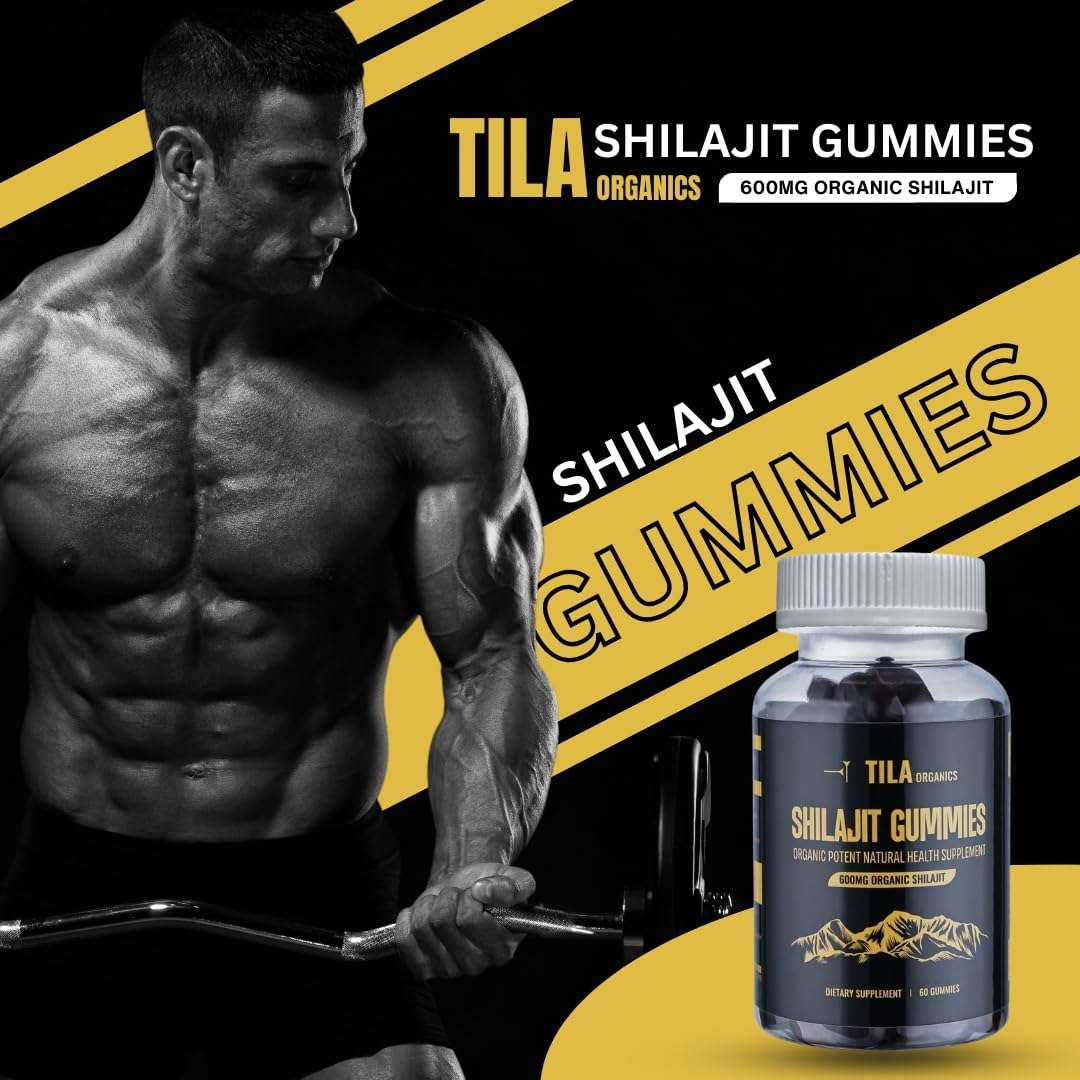 Tila Organic Himalayan Shilajit Resin Soft Gels 60 Gummies