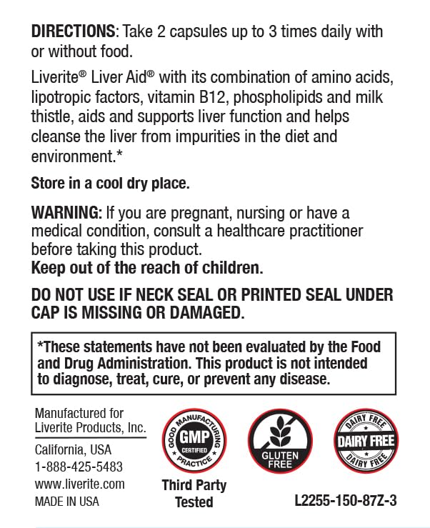 LIVERITE Liver Aid Capsule 300