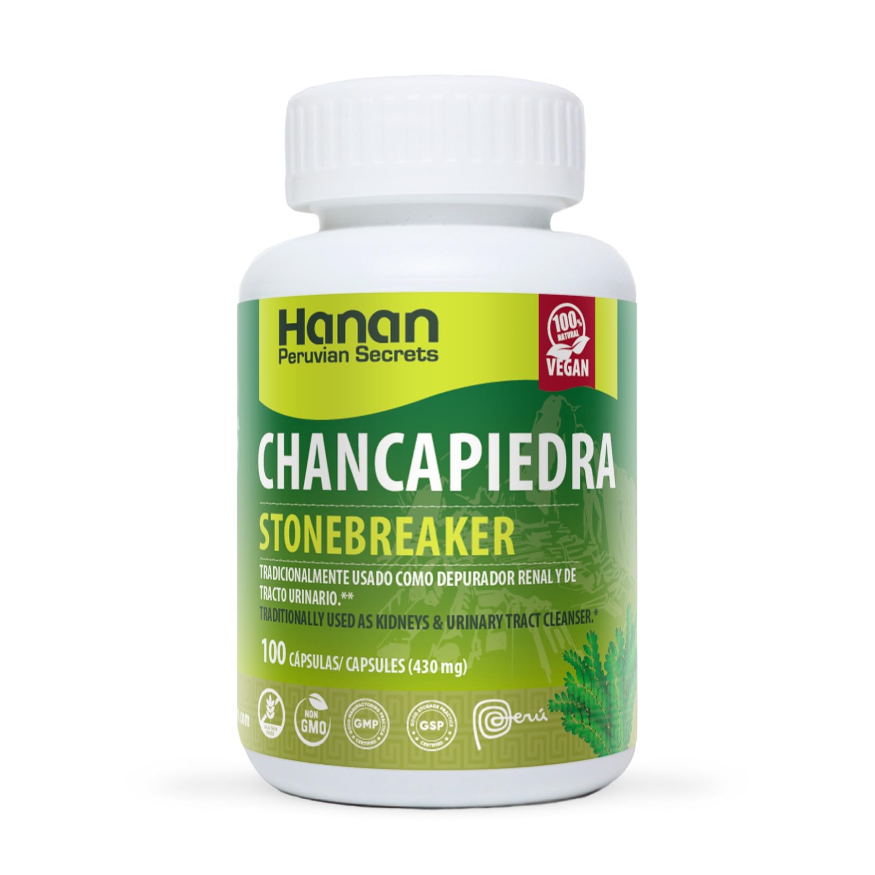 HANAN PERUVIAN SECRETS Chancapiedra Stonebreaker Capsules 300